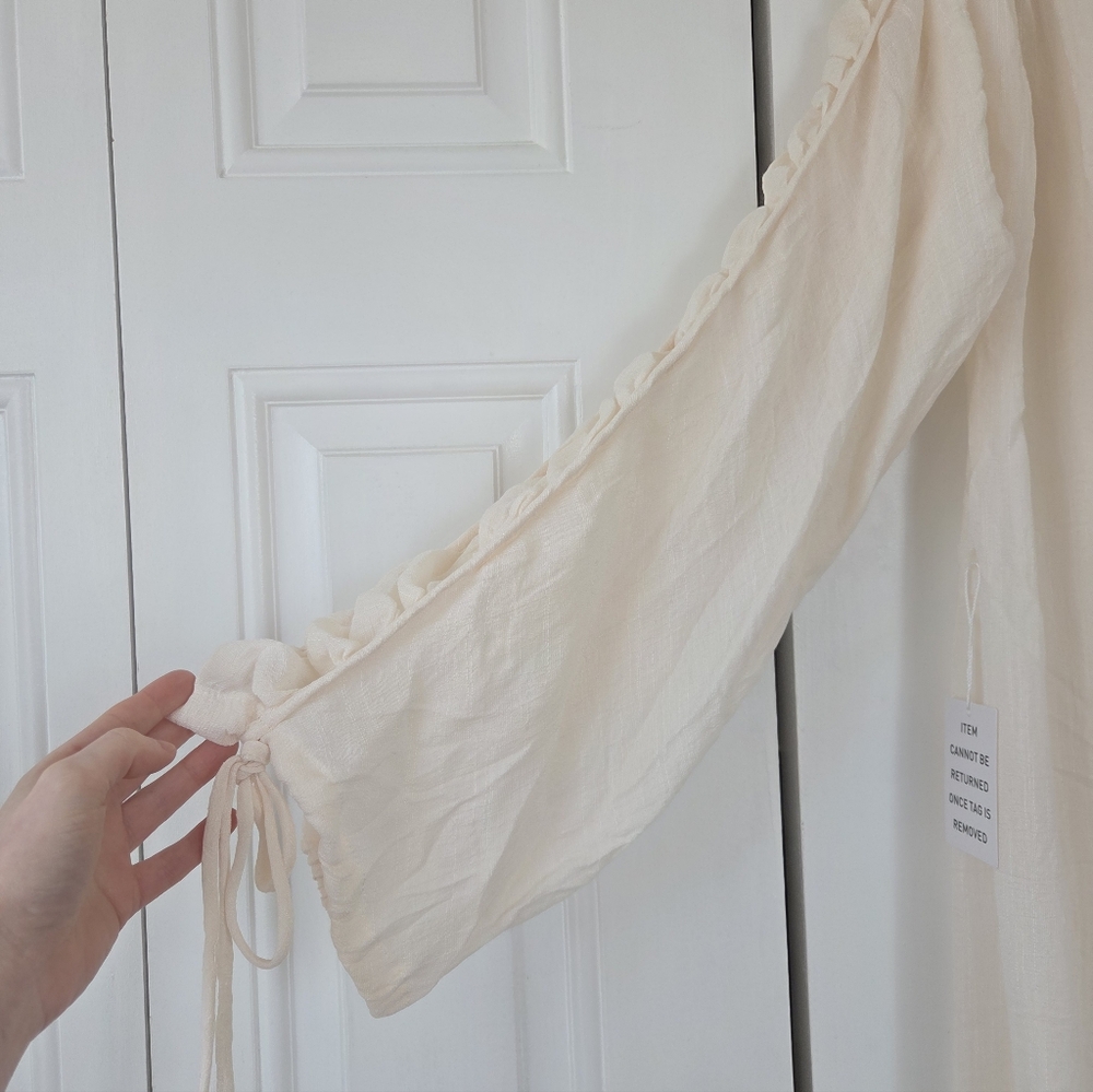New With Tags! Joyfolie Cream Sheer Duster Cardigan Size Xs - Picture 5 of 6